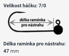 RedBass Jigová Hlavička Sickle 5 ks 7/0 (2)